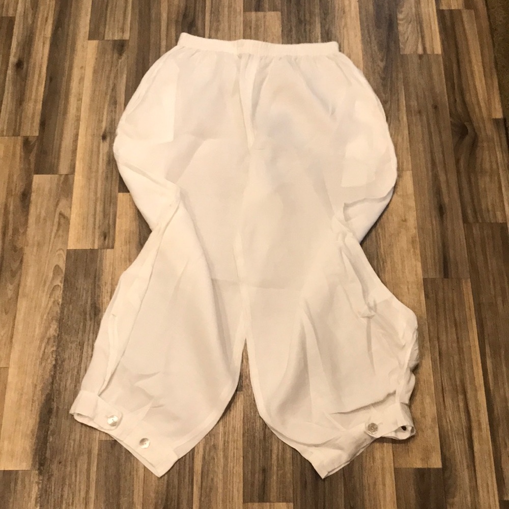 White Linen Pants I.C. By Connie K.